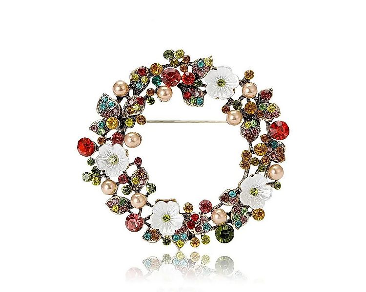 Dark-Desires Brosche Brosche vintage Blumenkranz, Damen Brosche vintage Acc günstig online kaufen