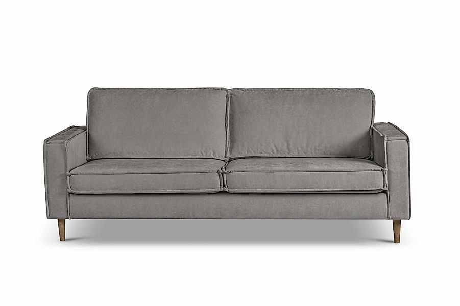 Home affaire 3-Sitzer "Pinto Skandi, 206 cm, Chenille, Struktur" mit Keder, günstig online kaufen