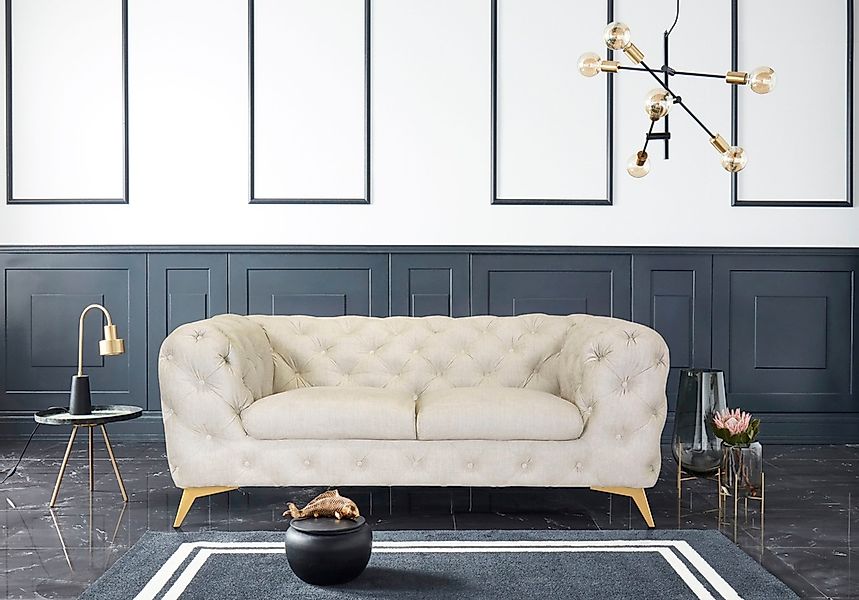 Leonique Chesterfield-Sofa "Glynis", aufwändige Knopfheftung, moderne Chest günstig online kaufen