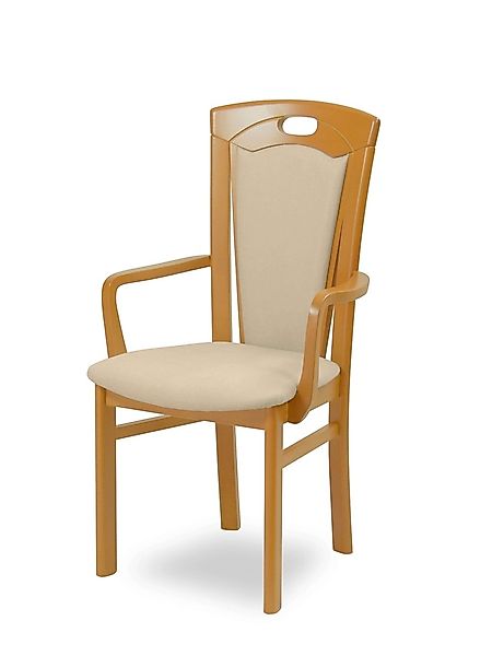 Home affaire Esszimmerstuhl »FERDI, Armlehnstuhl, Made in Italy, Massivholz günstig online kaufen