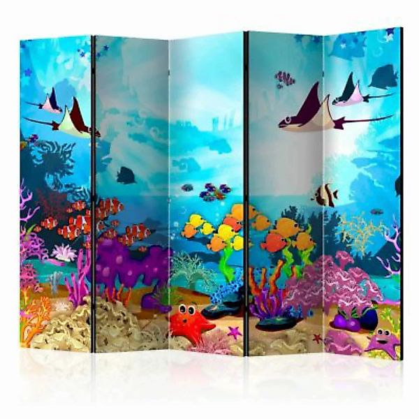 artgeist Paravent Underwater Fun II [Room Dividers] mehrfarbig Gr. 225 x 17 günstig online kaufen