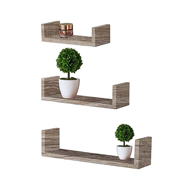 HTI-Line Wandregal Regalset Altona 945 3er-Set, günstig online kaufen