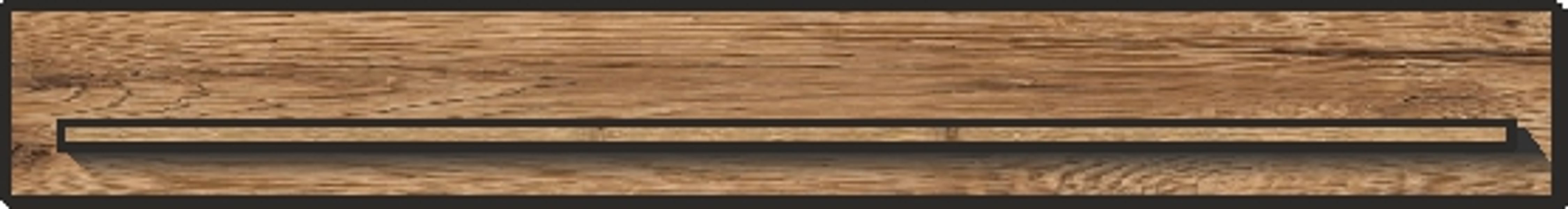 Wandbord 155cm MANHATTAN von Wohn-Concept Haveleiche Cognac / Metallgestell günstig online kaufen
