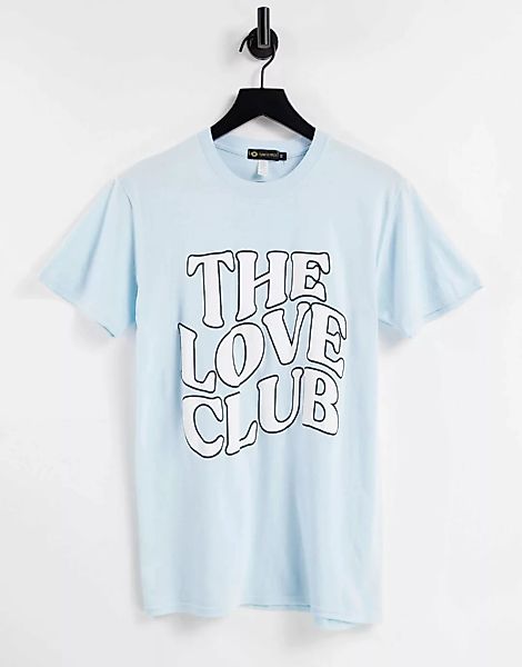 I Saw It First – T-Shirt in Blau mit kontrastierendem Motiv günstig online kaufen