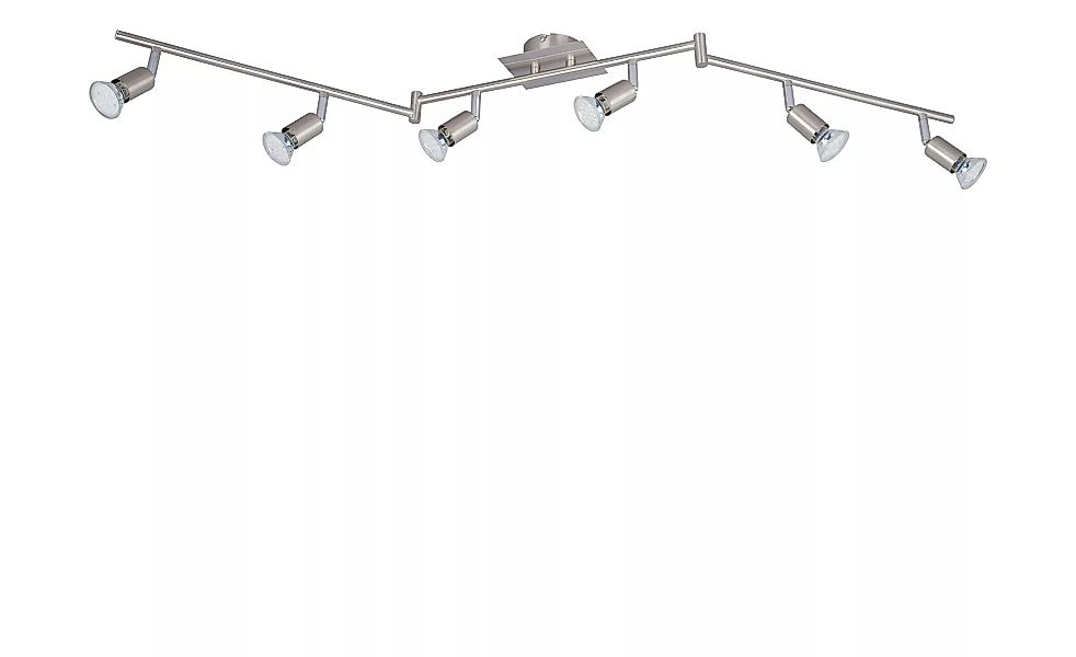 KHG LED-Spot 6-flammig - silber - 120 cm - 18,5 cm - 9 cm - Sconto günstig online kaufen