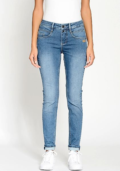 GANG Skinny-fit-Jeans "94MORA", mit 3-Knopf-Verschluss und Passe vorne günstig online kaufen