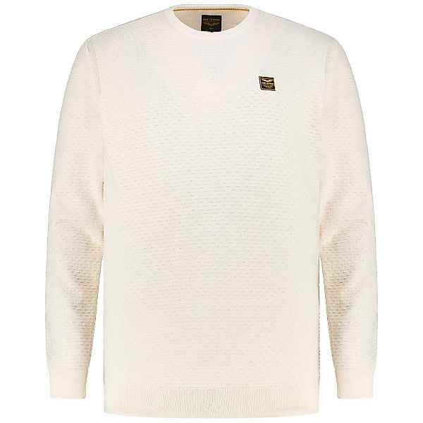 PME LEGEND Pullover mit Struktur Farbe weiß Größe: 4XL günstig online kaufen