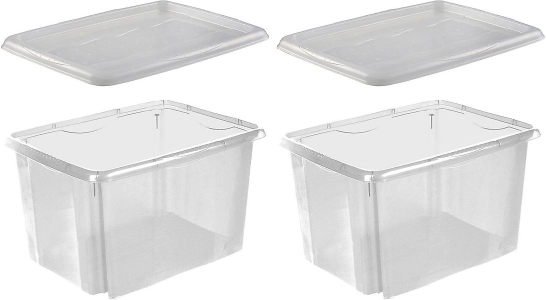 keeeper Aufbewahrungsbox emil (Set, 2 St), 45 L, mit Deckel, hochwertiger K günstig online kaufen