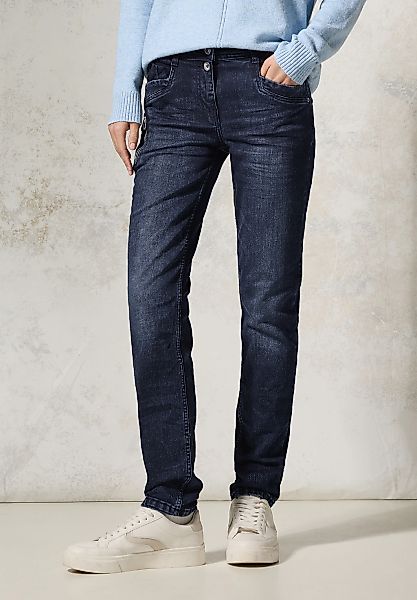 Cecil Slim-fit-Jeans "Style Toronto", mit Reißverschlussdetail günstig online kaufen
