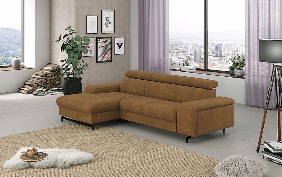 COTTA Ecksofa "Emma L-Form, B: 267 cm" mit Kopfteilverstellung, optional Be günstig online kaufen