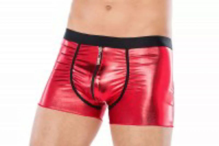 Rote Wet-Look-Boxershorts günstig online kaufen