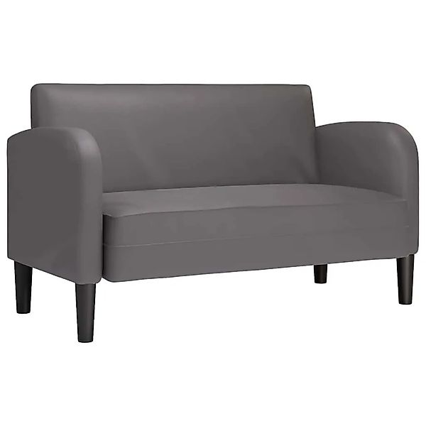 vidaXL Zweisitzer-Sofa Grau 110 cm Kunstleder 4100538 günstig online kaufen