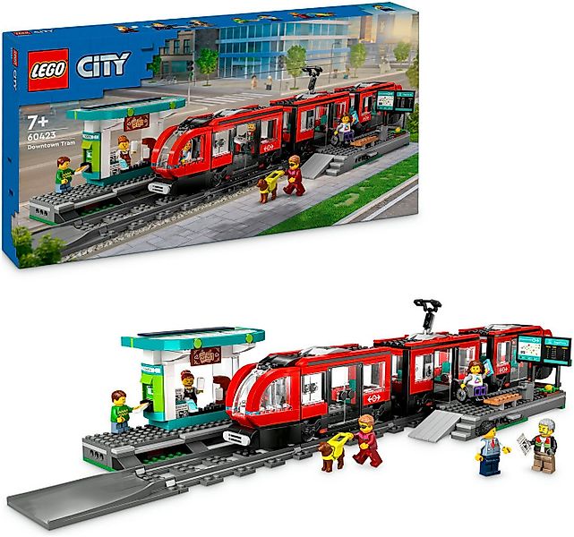 LEGO® Straßenbahn mit Haltestelle (60423), LEGO LEGO City Konstruktionsspie günstig online kaufen