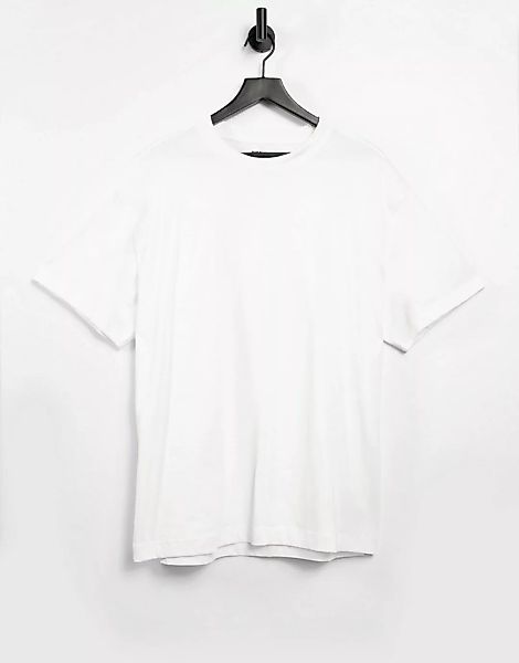 Weekday – Oversize-T-Shirt in Weiß günstig online kaufen