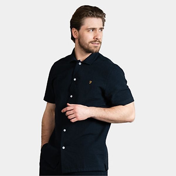 Farah  Kurzarm Hemdbluse Rutherford shirt - true navy günstig online kaufen