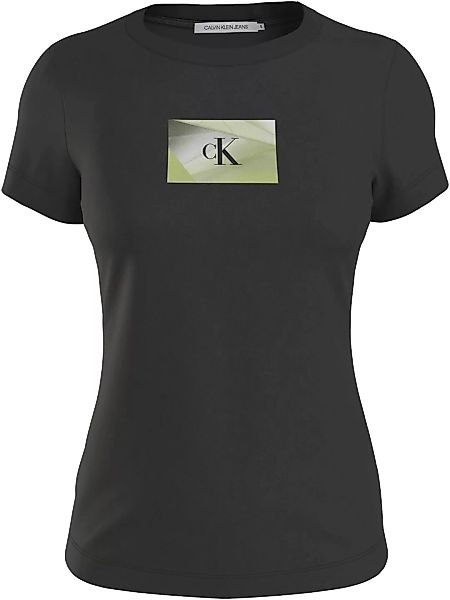 Calvin Klein Jeans Plus T-Shirt "PLUS BOX LOGO SLIM TEE" günstig online kaufen