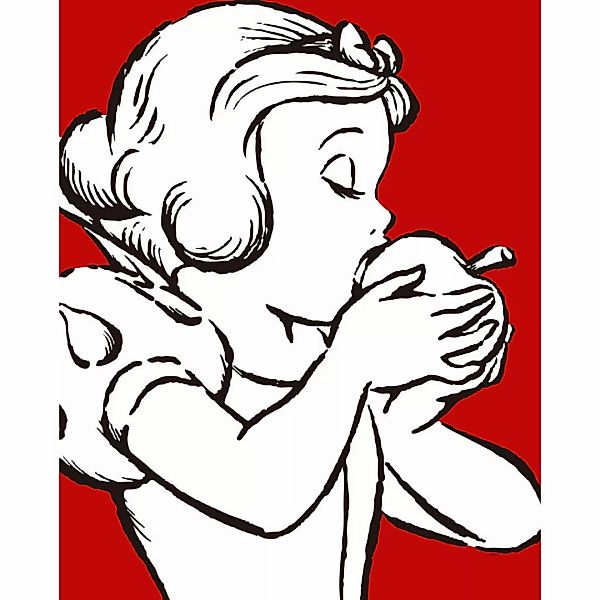 Komar Poster Snow White Apple Bite - red Disney B/L: ca. 40x50 cm günstig online kaufen