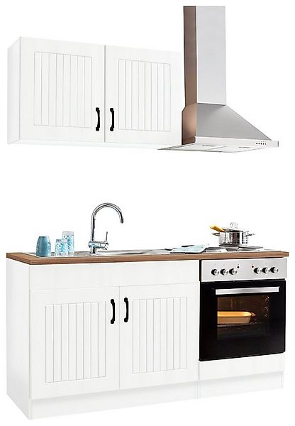 KOCHSTATION Küchenzeile KS-Athen, mit E-Geräten, Breite 160 cm günstig online kaufen