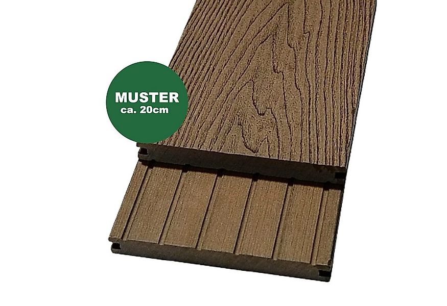 Woodstore24 Terrassendielen WoodoMalta WPC Massivdiele in Holzoptik für den günstig online kaufen