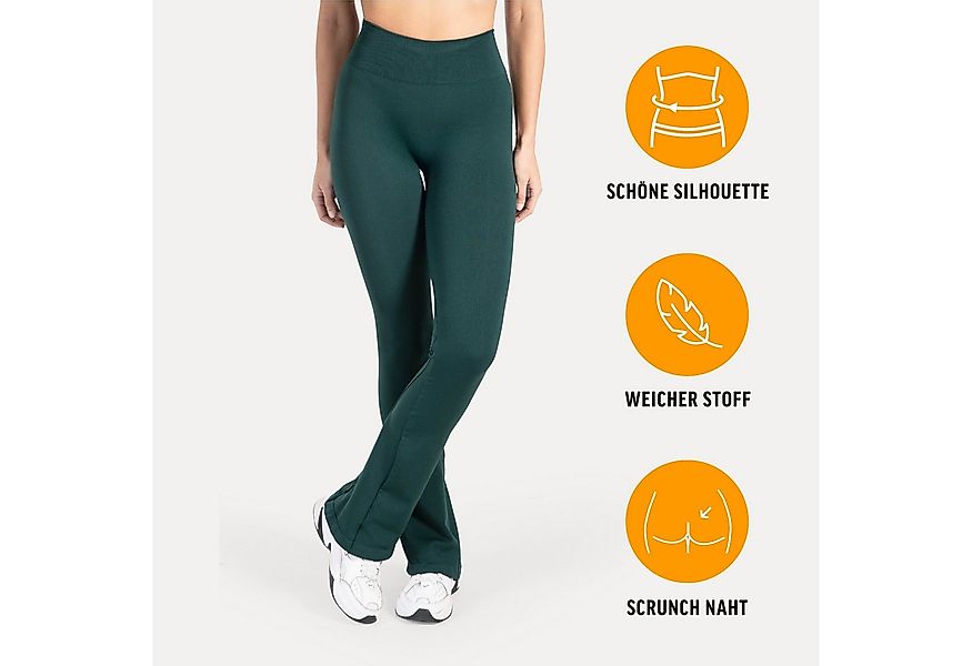 Smilodox Schlaghose Aylin Scrunch, Leggings mit Booty Push Effekt, Gym, Yog günstig online kaufen