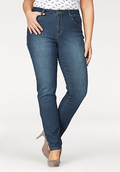Arizona Slim-fit-Jeans "Curve-Collection" hohe Leibhöhe, Five-Pocket-Design günstig online kaufen