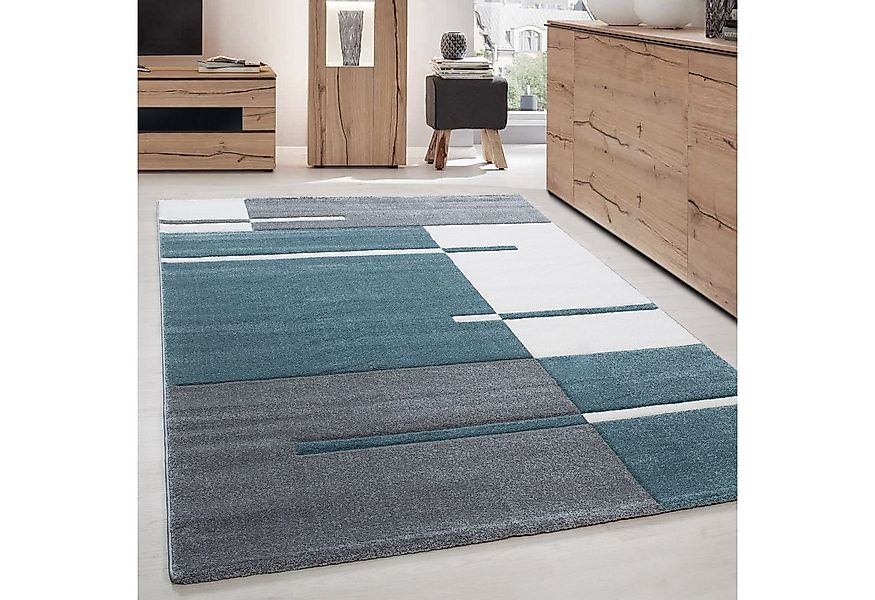 Carpettex Frisé-Teppich Kariert Design, Läufer, Höhe: 13 mm, Designer Wohnz günstig online kaufen