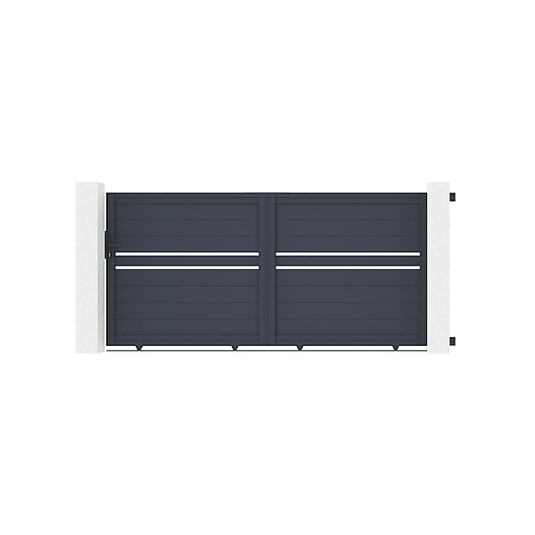 Casanoov Schiebetor 3M Cimone H 140Cm Aluminium & Ranger C300 Motorisierung günstig online kaufen