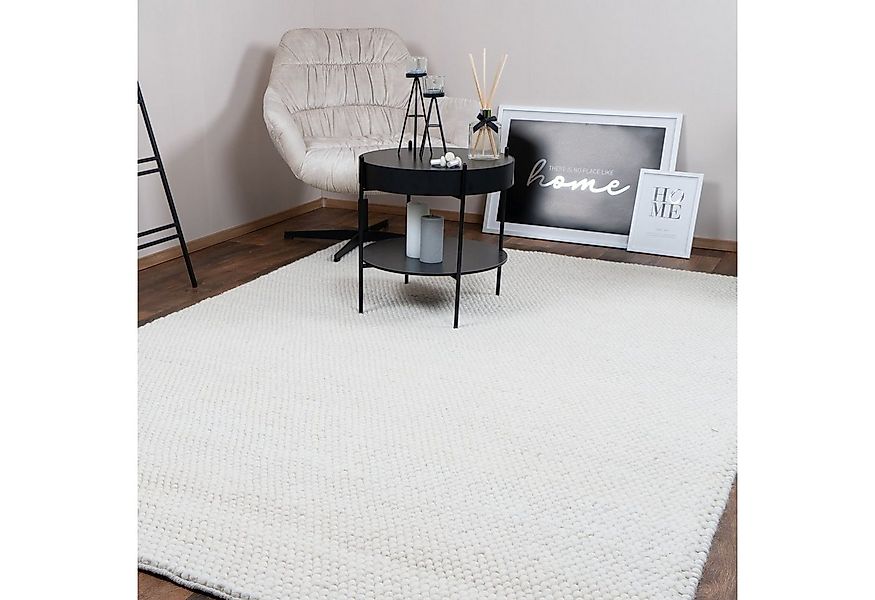 Consilio Concept Designteppich WOOLY Teppich Wohnzimmer Wolle Designer Natu günstig online kaufen