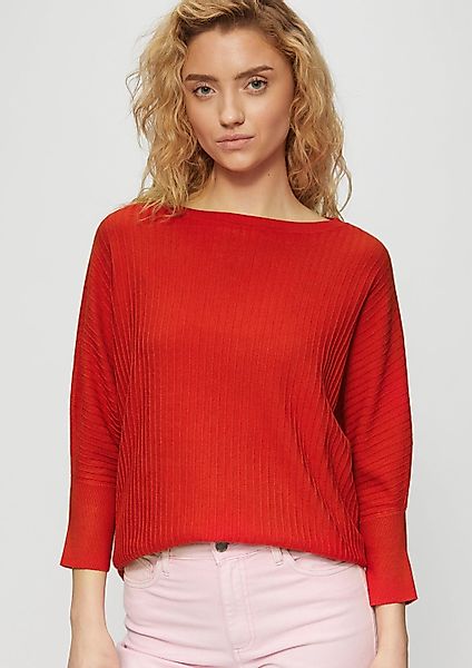 s.Oliver 3/4 Arm-Pullover Strickpullover (1-tlg) günstig online kaufen