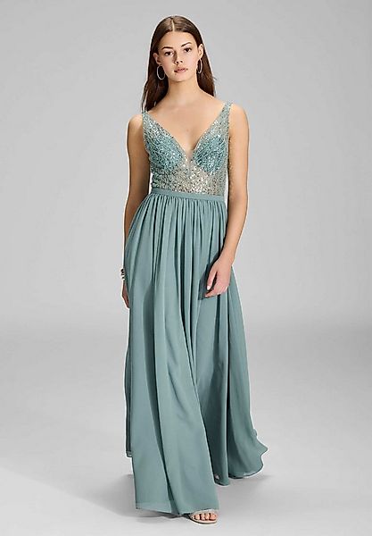 Hey Kyla Abendkleid - Abendkleid mit Chiffonrock und Stickerei Taillierter günstig online kaufen