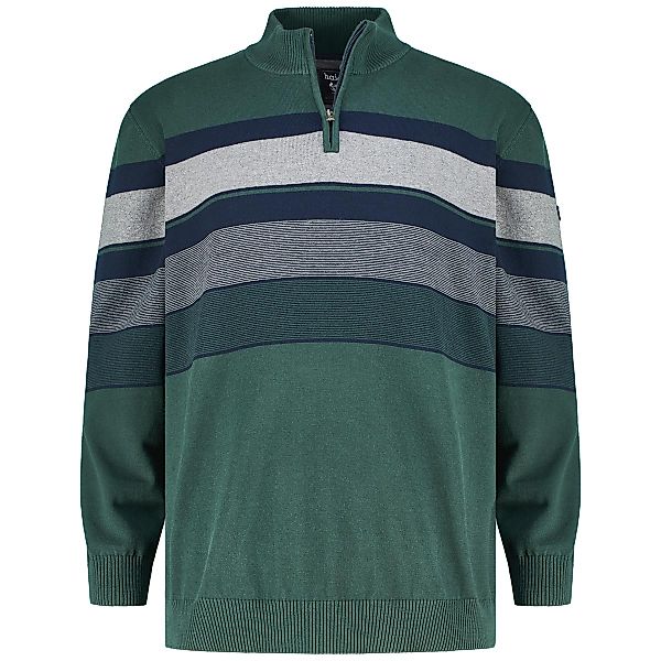 Hajo Pullover mit Troyerkragen Farbe grün Größe: 5XL günstig online kaufen