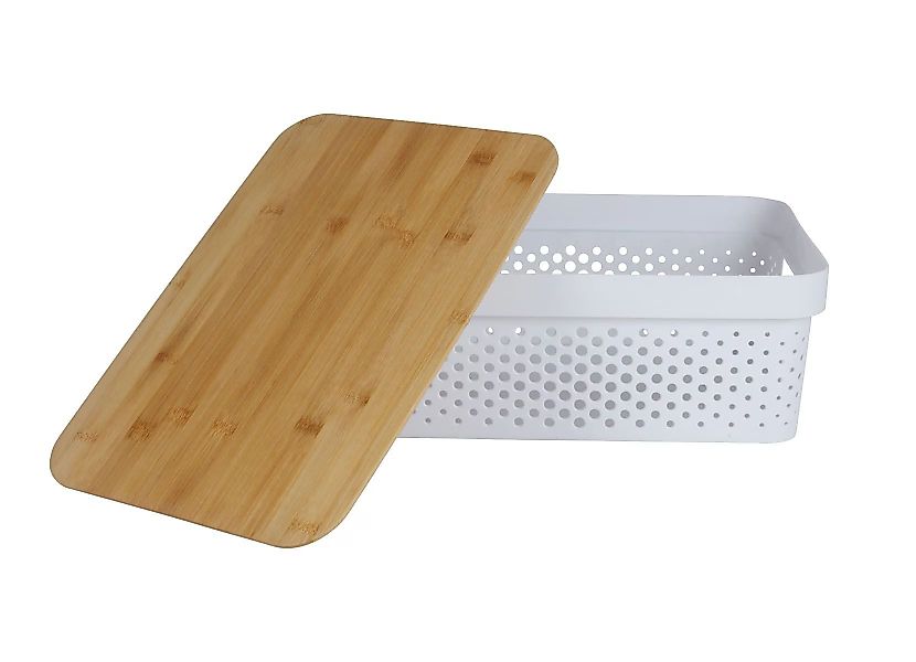 sesua Aufbewahrungsbox Aufbewahrungskorb mit Bambusdeckel & günstig online kaufen
