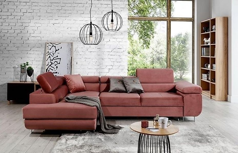 JVmoebel Ecksofa Wohnlandschaft L Form Ecksofa Textil Design Sofa Ecke Eckc günstig online kaufen