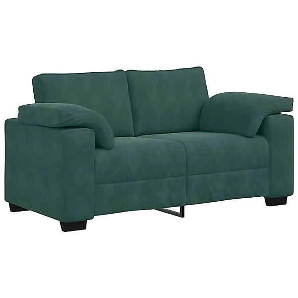 vidaXL Zweisitzer-Sofa Dunkelgrün 120 cm Samt 4105259 günstig online kaufen
