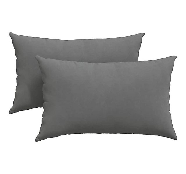 vidaXL Sitzauflage Sofakissen 2 Stück Dunkelgrau 50 x 30 cm Stoff, (2 St) günstig online kaufen
