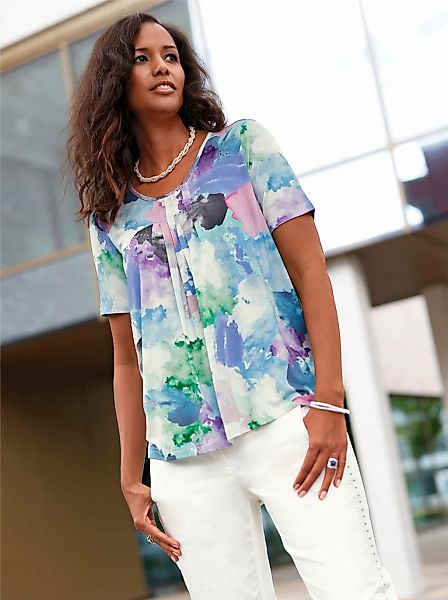 Lady Rundhalsshirt "Rundhals-Shirt" 1 tlg. günstig online kaufen