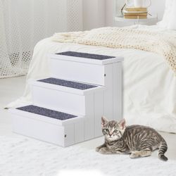 PawHut Haustiertreppe 3 Stufen Tiertreppe Katzentreppe günstig online kaufen