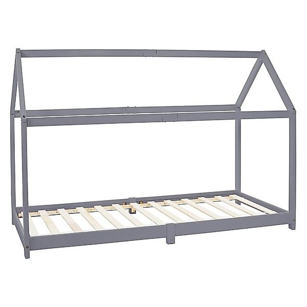 ML-DESIGN Spielbett Hausbett Spielbett inkl. Lattenrost kreativ Bodenbett f günstig online kaufen