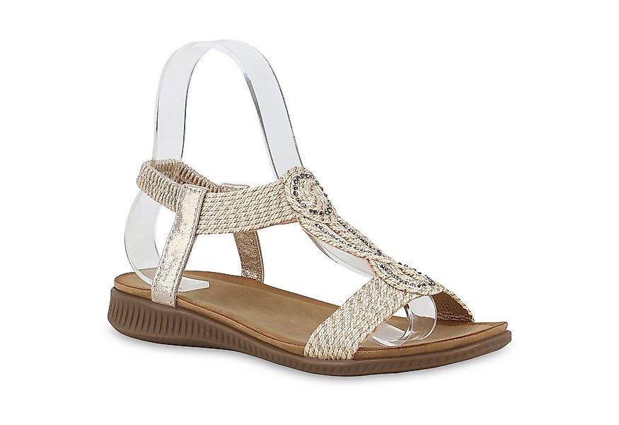 VAN HILL 841643 Riemchensandale Damen Riemchensandalen Sandalen Bequeme Str günstig online kaufen