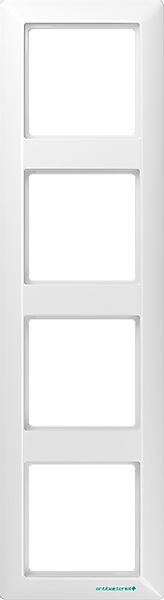 Jung Rahmen 4-fach aws waage/senkrecht ABAS 584 WW günstig online kaufen