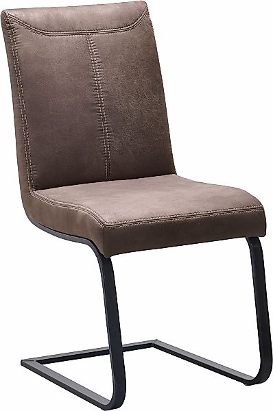 K+W Komfort & Wohnen Freischwinger "Floyd", Microfaser 760, Kontrastnaht, F günstig online kaufen