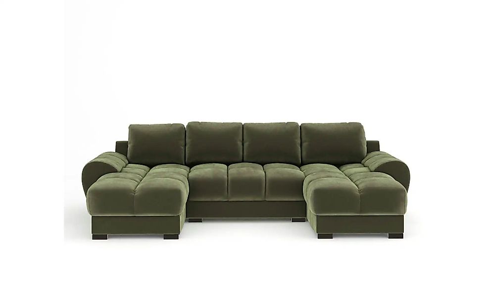 Wohnlandschaft  Peebles ¦ grün ¦ Maße (cm): B: 330 H: 90 Polstermöbel > Sof günstig online kaufen