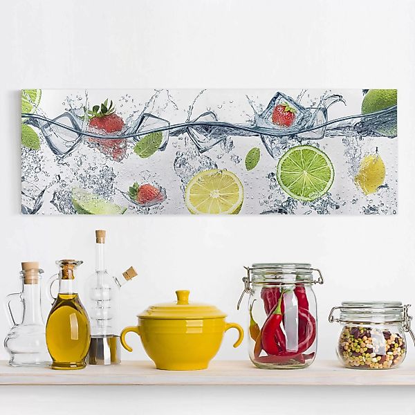 Leinwandbild Küche - Panorama Frucht Cocktail günstig online kaufen