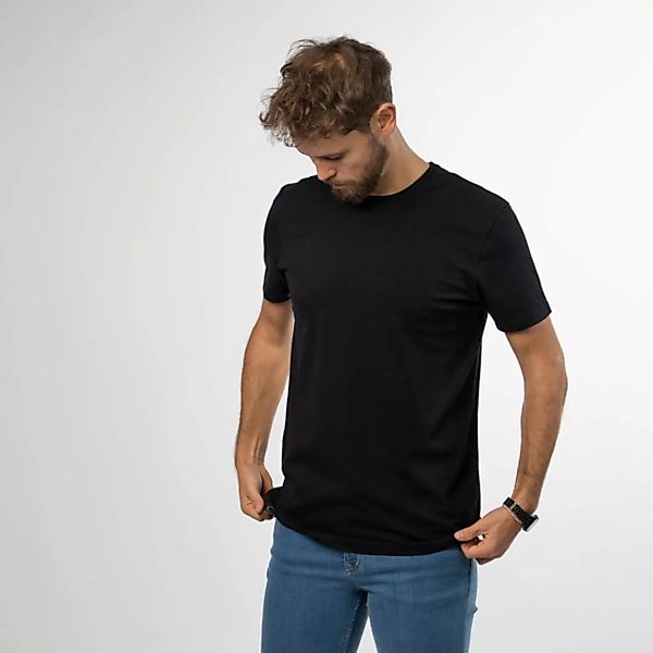 Vinn - T-shirt Aus Biobaumwolle, Jobsblack günstig online kaufen