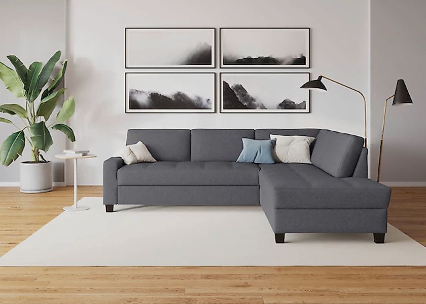 DOMO collection Ecksofa »Florentina zeitlos und elegant, Sitznähte als Desi günstig online kaufen