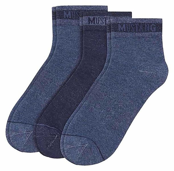 Mustang Herren Quarter Socken True Denim 3er Pack günstig online kaufen