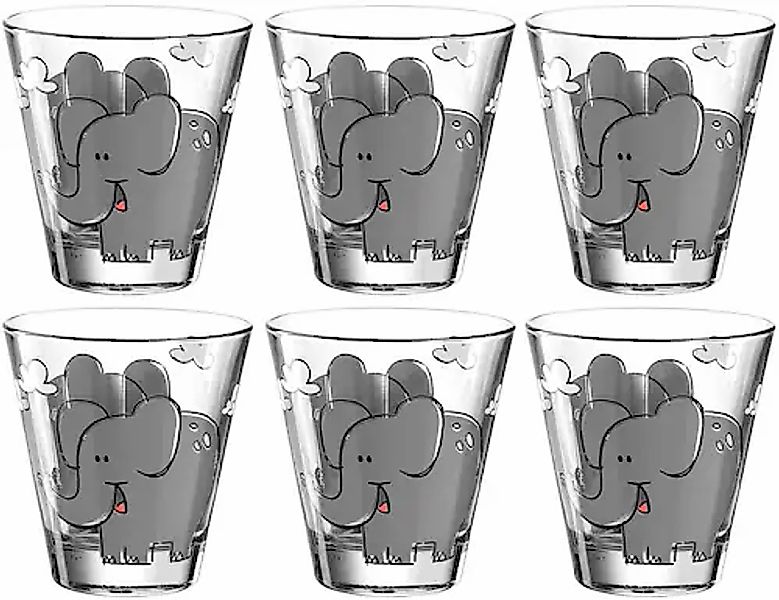 LEONARDO Kinderbecher »BAMBINI Elefant«, (Set, 6 tlg.), 215 ml, 6-teilig günstig online kaufen