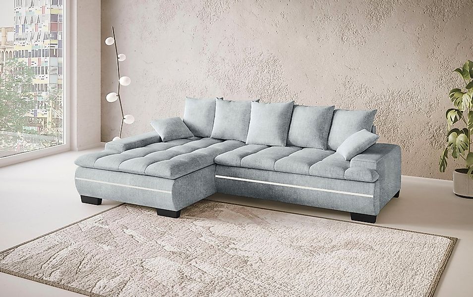 Mr. Couch Ecksofa »Haiti II, L-Form«, RGB-LED Beleuchtung, Kaltschaum, wahl günstig online kaufen