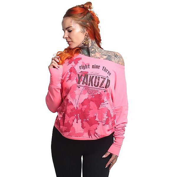 YAKUZA Langarmshirt Butterfly Reign im Boyfriend günstig online kaufen
