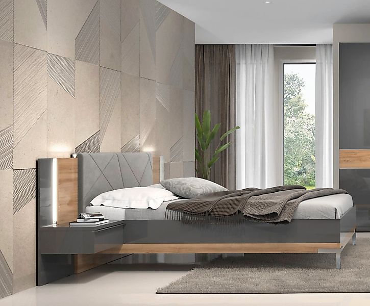 OTTO home Bettgestell "Onyx, FSC-zertifiziert, hochwertige UV Lackierung Ho günstig online kaufen